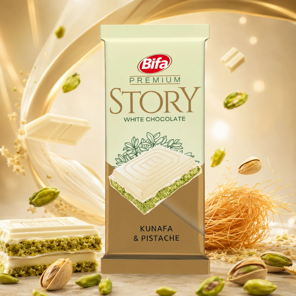 Story Tablette Blanc Kunafa & Pistaches